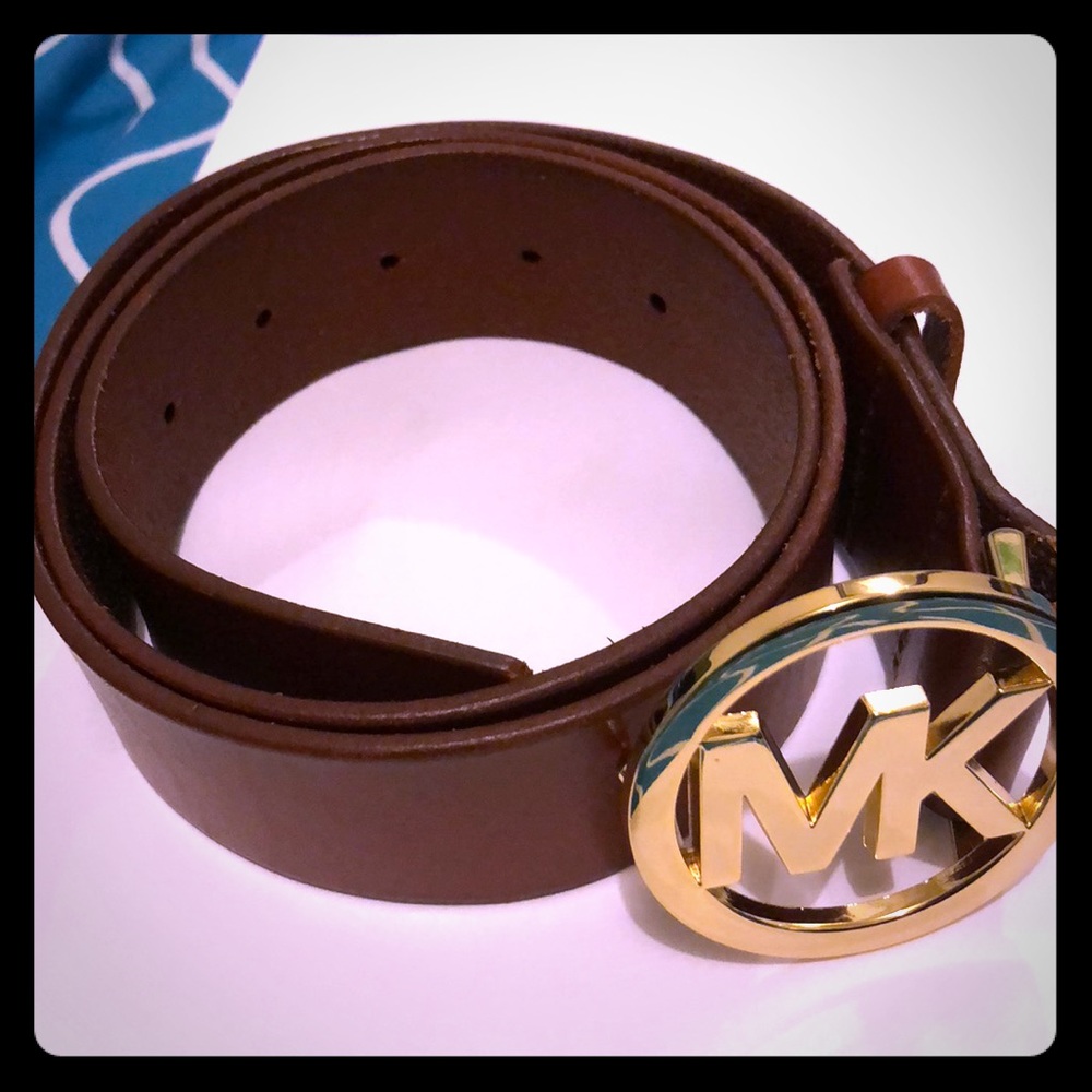Never used 36” brown leather MK belt